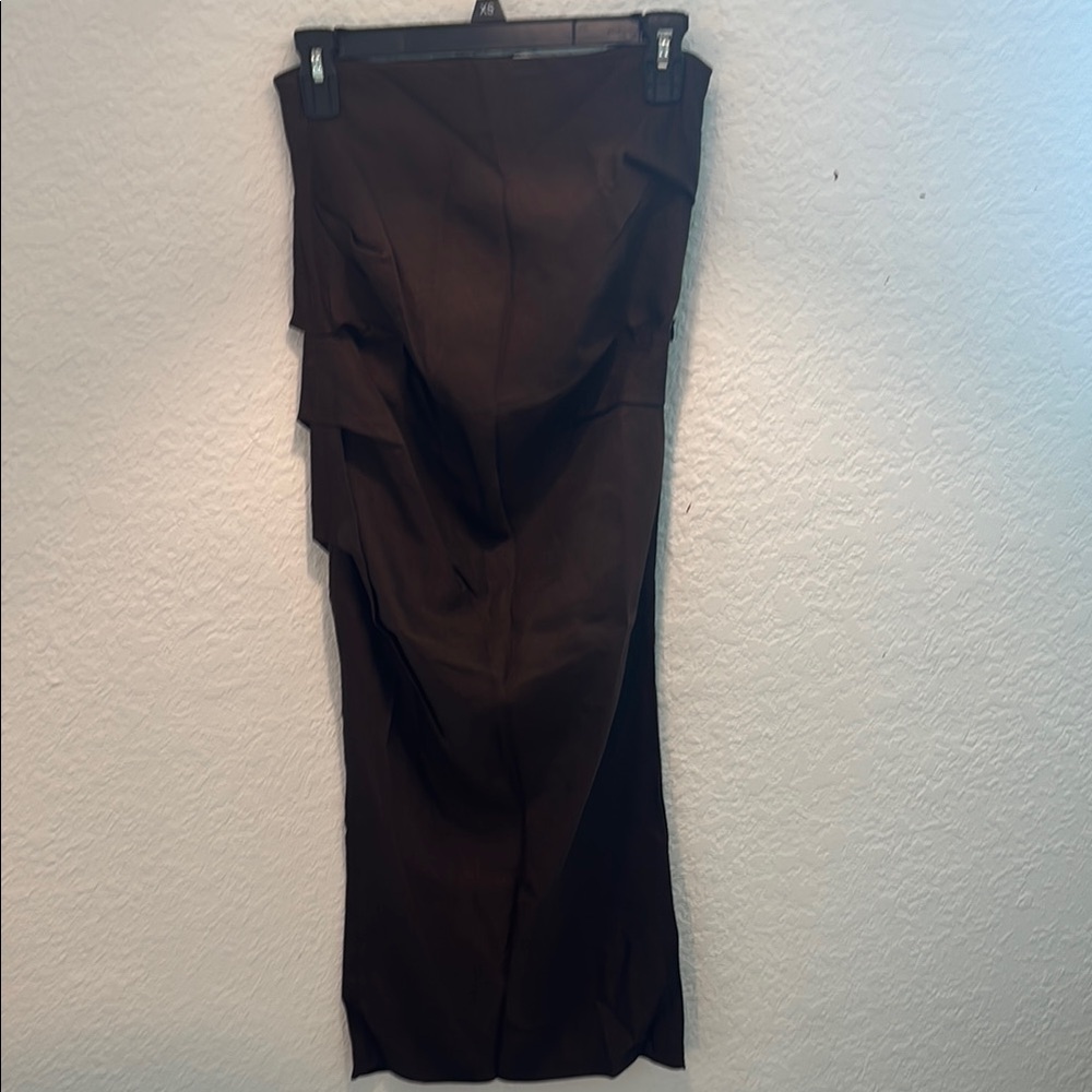 Zara Dark Brown Pencil Skirt